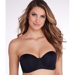 Vanity Fair 40C Beauty Back Underwire Smoothing Strapless Bra Black 74380